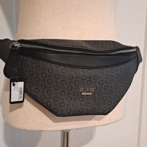 NWT Waist Belt Pack or Crossbody Pouch (Charcoal) - GUESS